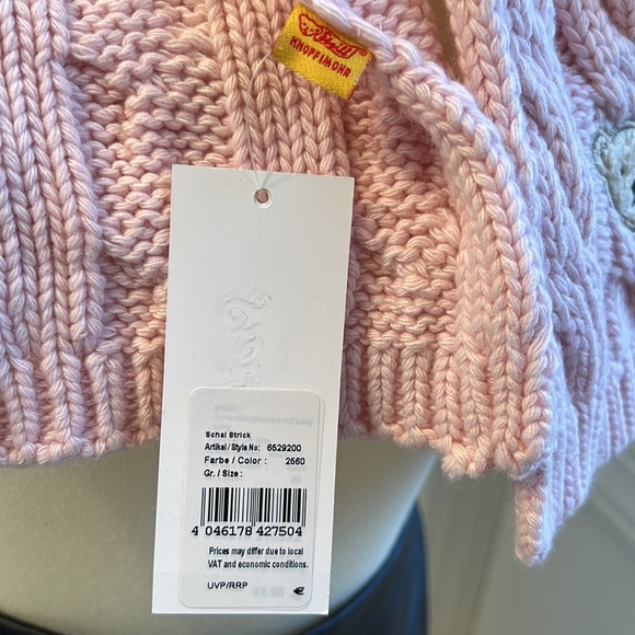 Steiff cable-knit Scarf for Girl with Steiff Teddy bear motif - Picture 3 of 6